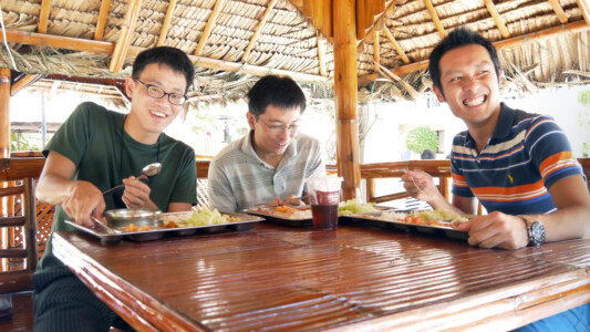 バンブーハウスにて